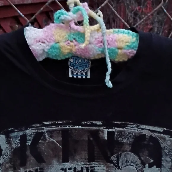 Too Fast Black and Blue Striped Patch - Picture 2 of 7